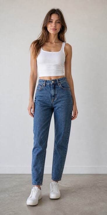 H&M Denim - H&M High Waisted Classic Blue Denim Jeans US 2